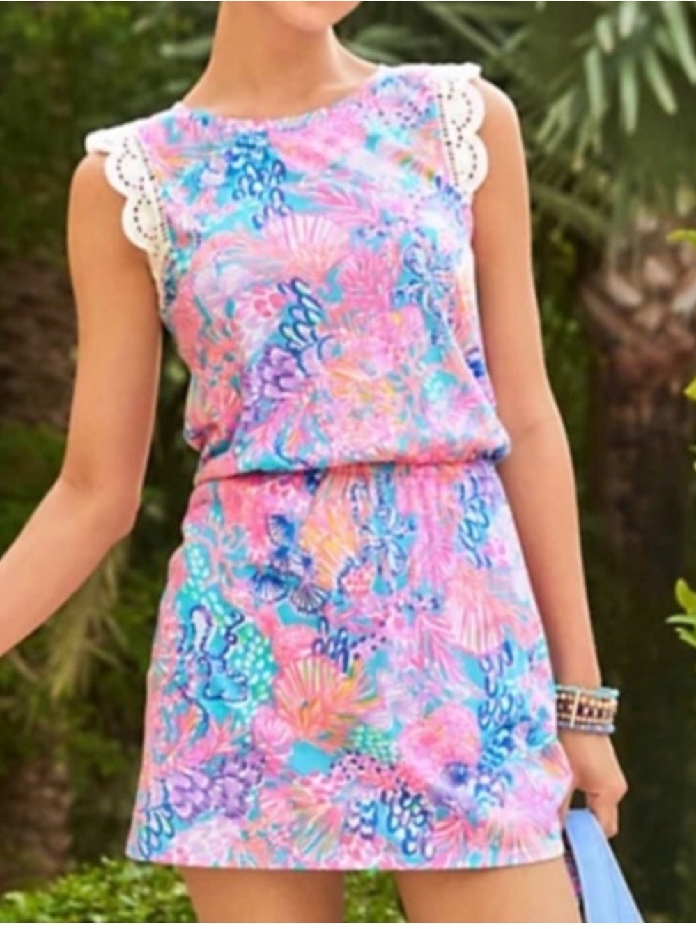 Lilly Pulitzer Agee Romper Dress Size Medium Splendor in the Sand